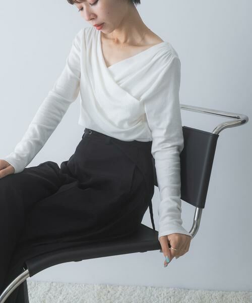 URBAN RESEARCH ROSSO / アーバンリサーチ ロッソ Tシャツ | シルク混2WAYドレーププルオーバー | 詳細7