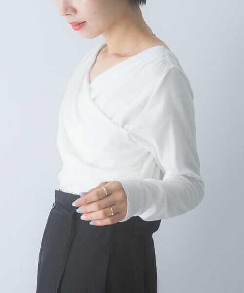 URBAN RESEARCH ROSSO / アーバンリサーチ ロッソ Tシャツ | シルク混2WAYドレーププルオーバー | 詳細10
