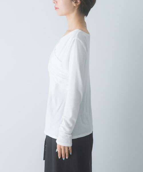 URBAN RESEARCH ROSSO / アーバンリサーチ ロッソ Tシャツ | シルク混2WAYドレーププルオーバー | 詳細14