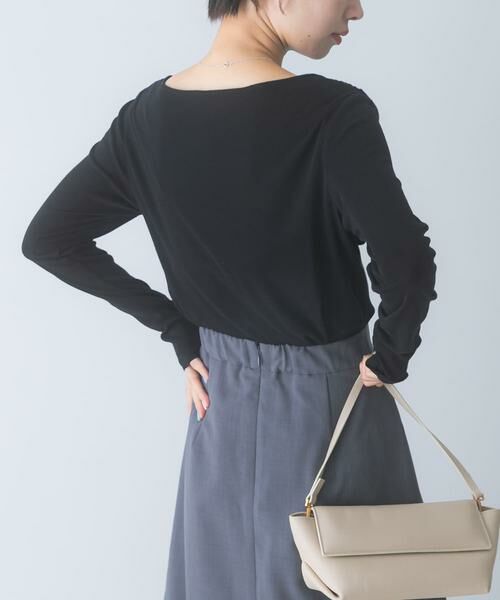 URBAN RESEARCH ROSSO / アーバンリサーチ ロッソ Tシャツ | シルク混2WAYドレーププルオーバー | 詳細21