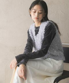 URBAN RESEARCH ROSSO / アーバンリサーチ ロッソ ベスト | Vネックシャギーニットベスト