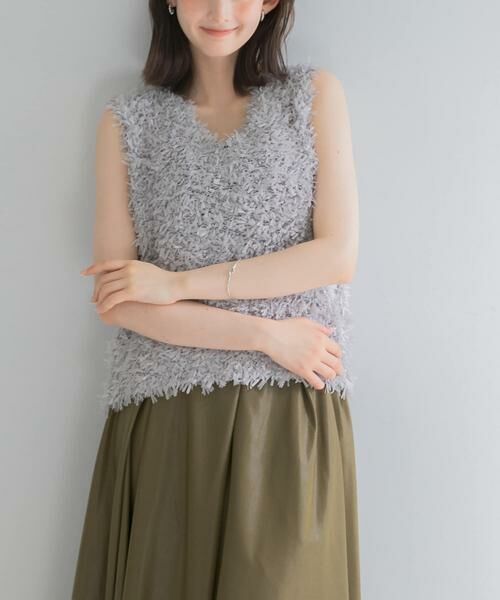 URBAN RESEARCH ROSSO / アーバンリサーチ ロッソ ベスト | Vネックシャギーニットベスト | 詳細17