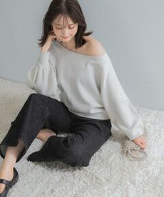 URBAN RESEARCH ROSSO / アーバンリサーチ ロッソ ニット・セーター | 『一部WEB限定カラー』2WAYオフショルスウェットニット