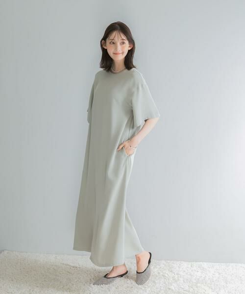 URBAN RESEARCH ROSSO / アーバンリサーチ ロッソ ワンピース | ツイルサテンバックファスナーワンピース | 詳細3