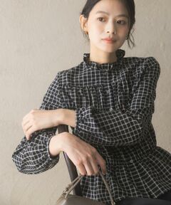 URBAN RESEARCH ROSSO / アーバンリサーチ ロッソ シャツ・ブラウス | チェックシャーリングブラウス