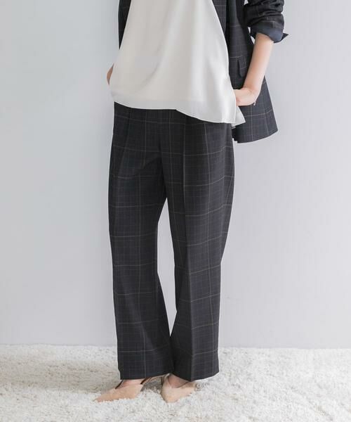 URBAN RESEARCH ROSSO / アーバンリサーチ ロッソ その他パンツ | サイドベルトデザインチェックパンツ | 詳細1