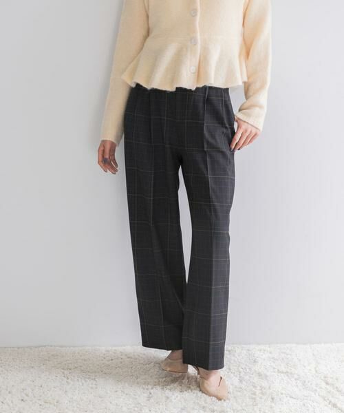 URBAN RESEARCH ROSSO / アーバンリサーチ ロッソ その他パンツ | サイドベルトデザインチェックパンツ | 詳細4