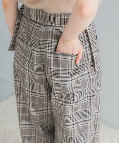 URBAN RESEARCH ROSSO / アーバンリサーチ ロッソ その他パンツ | サイドベルトデザインチェックパンツ | 詳細23