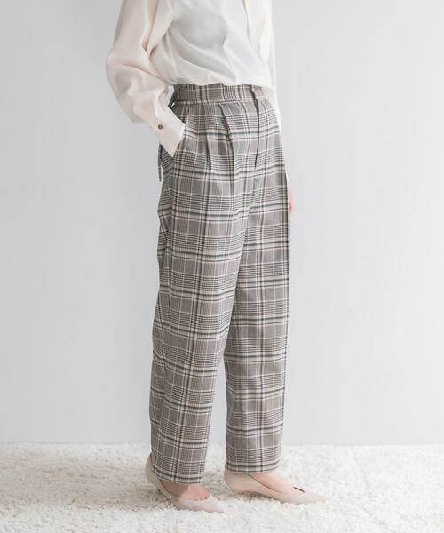 URBAN RESEARCH ROSSO / アーバンリサーチ ロッソ その他パンツ | サイドベルトデザインチェックパンツ | 詳細14