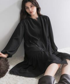 URBAN RESEARCH ROSSO / アーバンリサーチ ロッソ ワンピース | キーネックボリュームミニワンピース