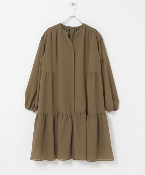 URBAN RESEARCH ROSSO / アーバンリサーチ ロッソ ワンピース | キーネックボリュームミニワンピース | 詳細7