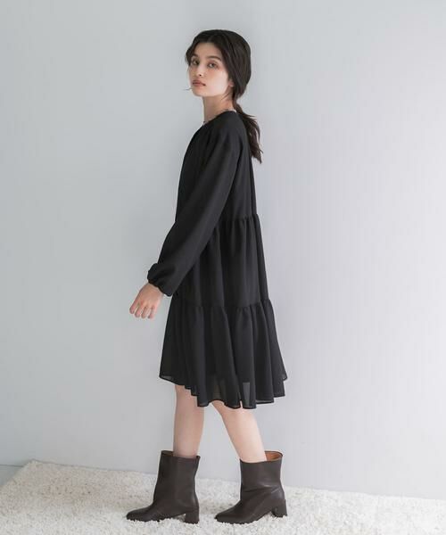 URBAN RESEARCH ROSSO / アーバンリサーチ ロッソ ワンピース | キーネックボリュームミニワンピース | 詳細14