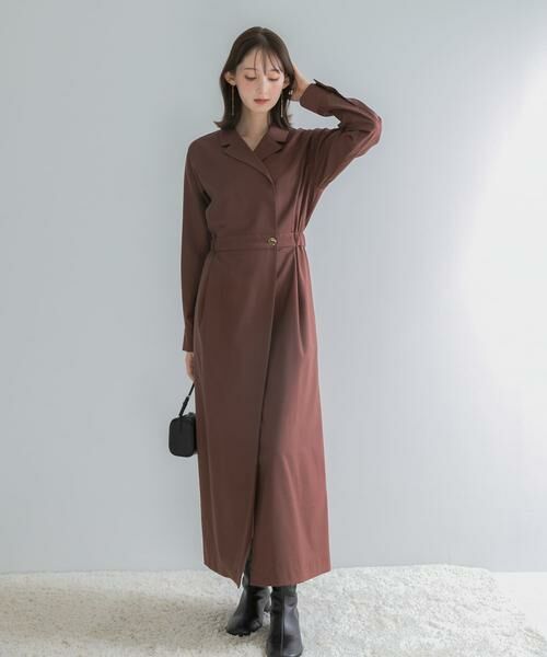 URBAN RESEARCH ROSSO / アーバンリサーチ ロッソ ワンピース | カシュクールデザインウーステッドワンピース | 詳細2