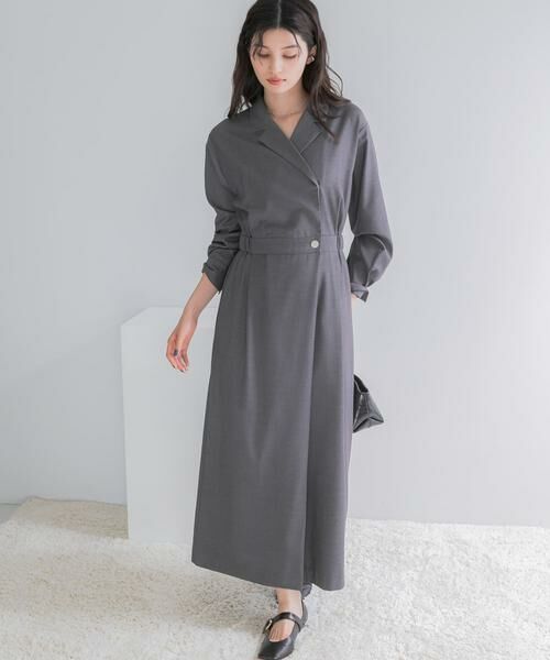 URBAN RESEARCH ROSSO / アーバンリサーチ ロッソ ワンピース | カシュクールデザインウーステッドワンピース | 詳細18