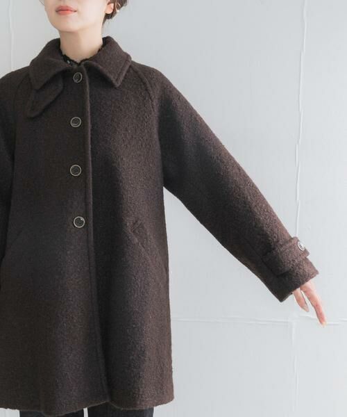 URBAN RESEARCH ROSSO / アーバンリサーチ ロッソ ステンカラーコート | ブークレステンカラーミドルコート | 詳細11