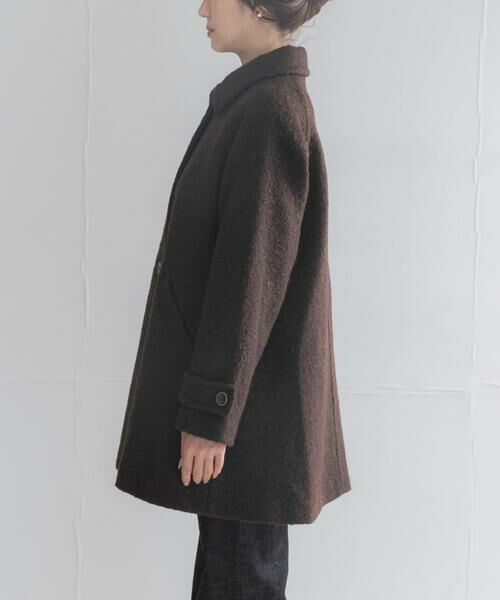 URBAN RESEARCH ROSSO / アーバンリサーチ ロッソ ステンカラーコート | ブークレステンカラーミドルコート | 詳細8