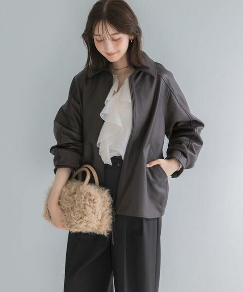 URBAN RESEARCH ROSSO / アーバンリサーチ ロッソ レザーブルゾン・ジャケット | シープレザーzipブルゾン | 詳細5