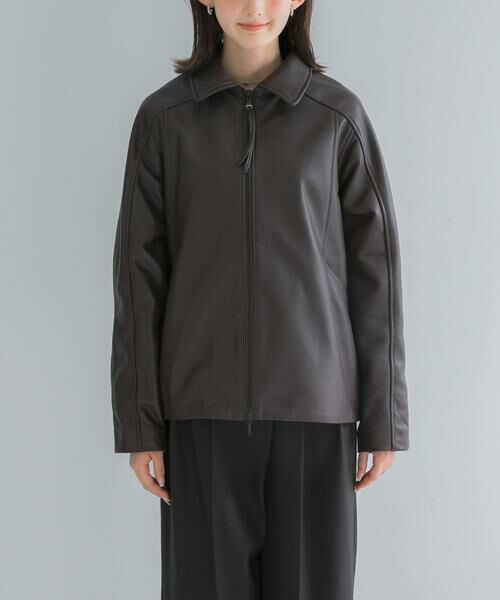 URBAN RESEARCH ROSSO / アーバンリサーチ ロッソ レザーブルゾン・ジャケット | シープレザーzipブルゾン | 詳細8
