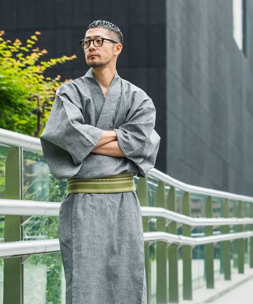 URBAN RESEARCH ROSSO / アーバンリサーチ ロッソ 着物・浴衣・小物類 | 紳士浴衣　近江ちぢみ（グレー）