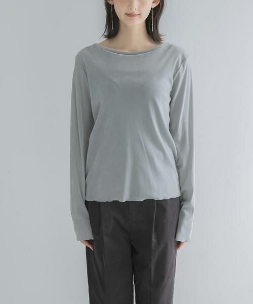 URBAN RESEARCH ROSSO / アーバンリサーチ ロッソ Tシャツ | シアーベロアバックシームカットソー | 詳細10