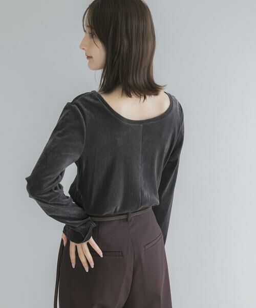 URBAN RESEARCH ROSSO / アーバンリサーチ ロッソ Tシャツ | シアーベロアバックシームカットソー | 詳細22