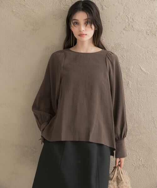 URBAN RESEARCH ROSSO / アーバンリサーチ ロッソ シャツ・ブラウス | 『WEB/一部店舗限定』ギャザーショルダーバックリボンブラウス | 詳細4