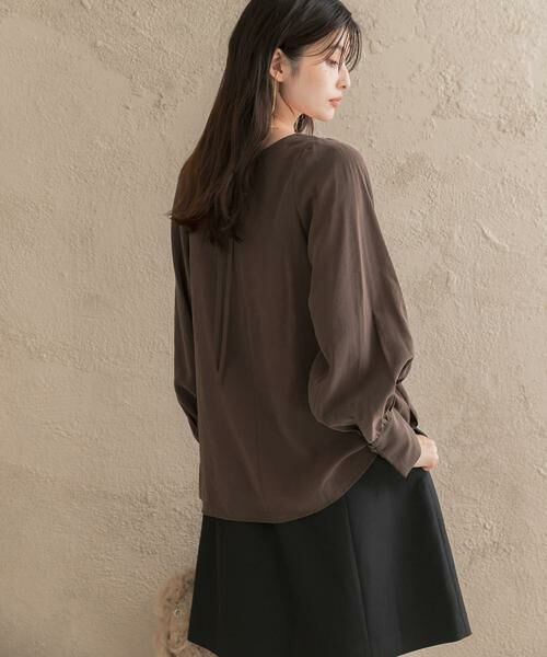 URBAN RESEARCH ROSSO / アーバンリサーチ ロッソ シャツ・ブラウス | 『WEB/一部店舗限定』ギャザーショルダーバックリボンブラウス | 詳細6