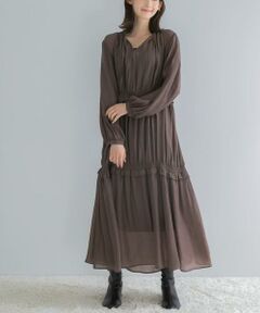 URBAN RESEARCH ROSSO / アーバンリサーチ ロッソ ワンピース | ボリュームギャザーロングワンピース