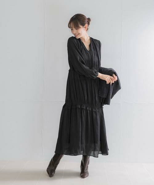 URBAN RESEARCH ROSSO / アーバンリサーチ ロッソ ワンピース | ボリュームギャザーロングワンピース | 詳細11
