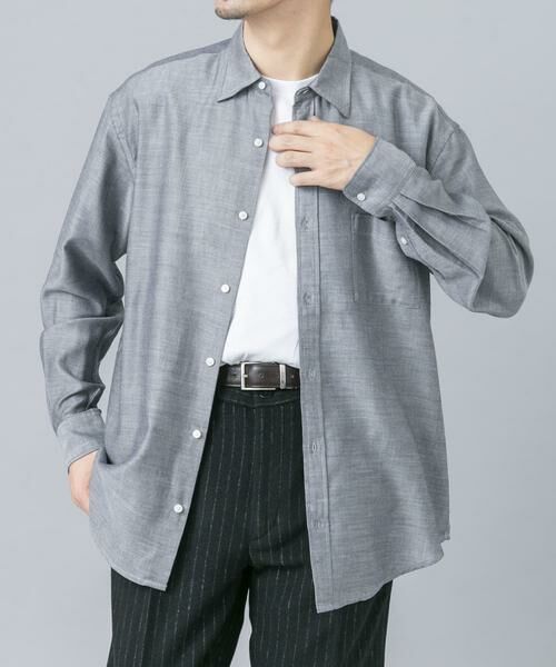 URBAN RESEARCH ROSSO / アーバンリサーチ ロッソ シャツ・ブラウス | アーバンリラックスウールシャツ | 詳細11