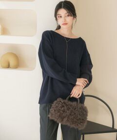 URBAN RESEARCH ROSSO / アーバンリサーチ ロッソ ニット・セーター | カシミヤシルクブレンドボートネックニット