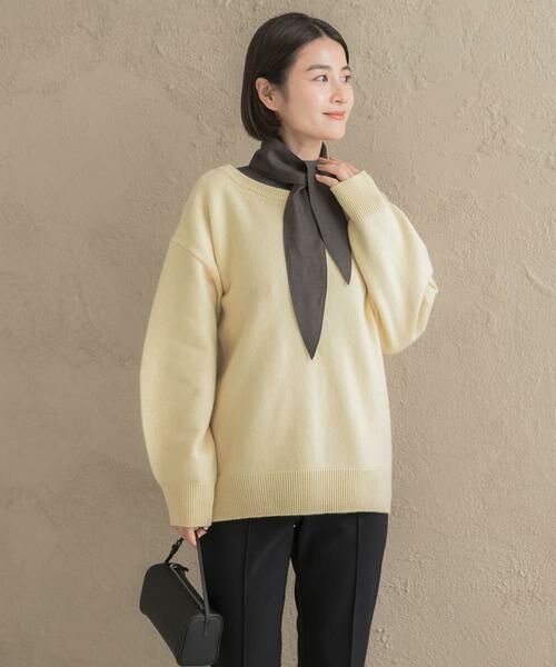 URBAN RESEARCH ROSSO / アーバンリサーチ ロッソ ニット・セーター | カシミヤシルクブレンドボートネックニット | 詳細3