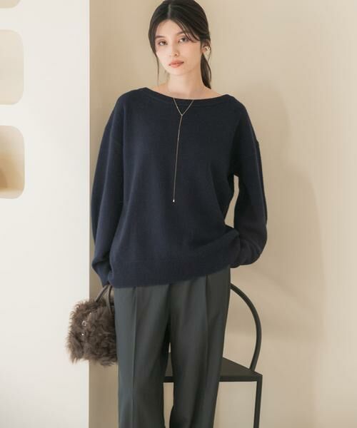 URBAN RESEARCH ROSSO / アーバンリサーチ ロッソ ニット・セーター | カシミヤシルクブレンドボートネックニット | 詳細8
