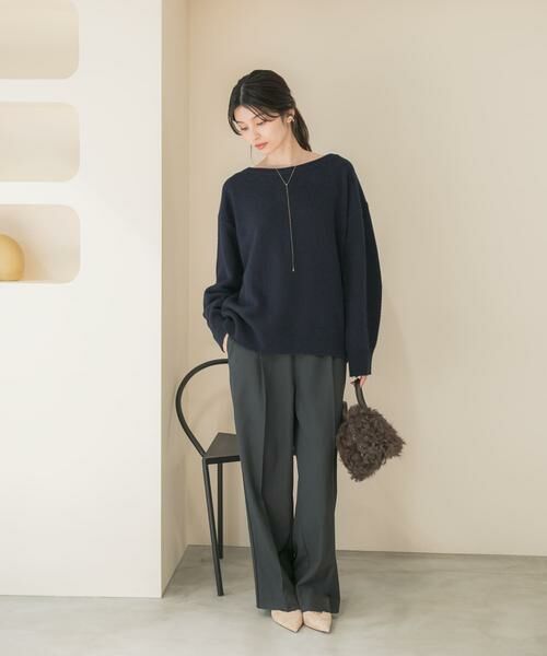 URBAN RESEARCH ROSSO / アーバンリサーチ ロッソ ニット・セーター | カシミヤシルクブレンドボートネックニット | 詳細11