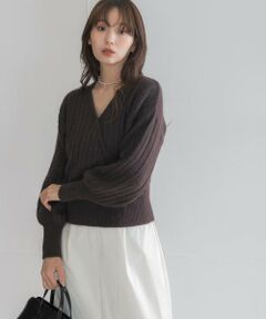 URBAN RESEARCH ROSSO / アーバンリサーチ ロッソ ニット・セーター | 『WEB/一部店舗限定』ランダムリブカシュクールニット