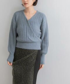 URBAN RESEARCH ROSSO / アーバンリサーチ ロッソ ニット・セーター | 『WEB/一部店舗限定』ランダムリブカシュクールニット