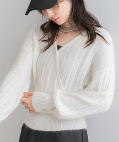 URBAN RESEARCH ROSSO / アーバンリサーチ ロッソ ニット・セーター | 『WEB/一部店舗限定』ランダムリブカシュクールニット