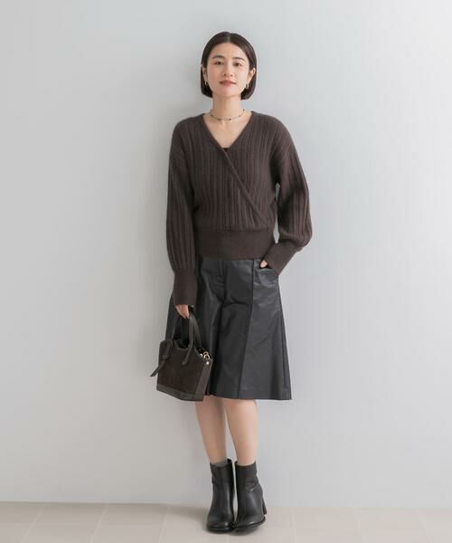 URBAN RESEARCH ROSSO / アーバンリサーチ ロッソ ニット・セーター | 『WEB/一部店舗限定』ランダムリブカシュクールニット | 詳細7