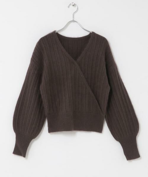 URBAN RESEARCH ROSSO / アーバンリサーチ ロッソ ニット・セーター | 『WEB/一部店舗限定』ランダムリブカシュクールニット | 詳細8