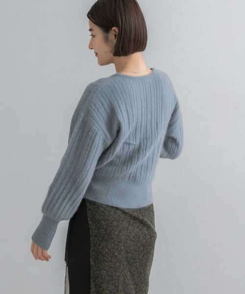 URBAN RESEARCH ROSSO / アーバンリサーチ ロッソ ニット・セーター | 『WEB/一部店舗限定』ランダムリブカシュクールニット | 詳細11