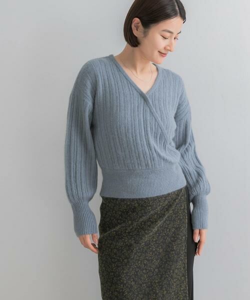 URBAN RESEARCH ROSSO / アーバンリサーチ ロッソ ニット・セーター | 『WEB/一部店舗限定』ランダムリブカシュクールニット | 詳細12