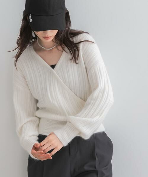 URBAN RESEARCH ROSSO / アーバンリサーチ ロッソ ニット・セーター | 『WEB/一部店舗限定』ランダムリブカシュクールニット | 詳細18