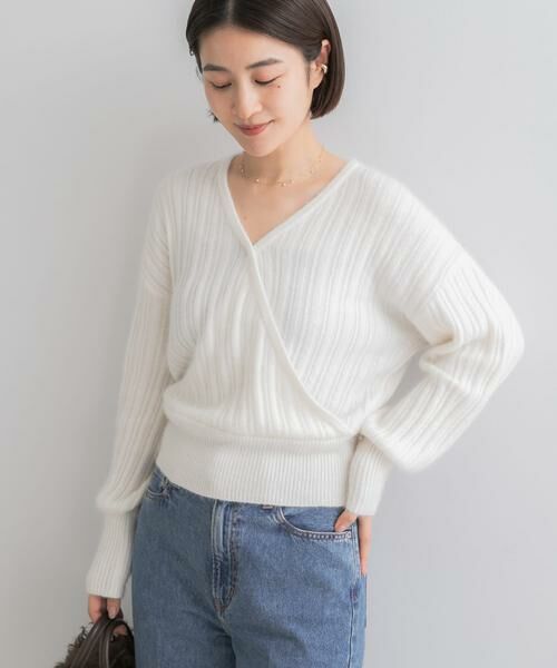 URBAN RESEARCH ROSSO / アーバンリサーチ ロッソ ニット・セーター | 『WEB/一部店舗限定』ランダムリブカシュクールニット | 詳細22