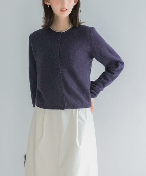 URBAN RESEARCH ROSSO / アーバンリサーチ ロッソ ニット・セーター | ベビーアルパカコンパクトニット（ネイビー）