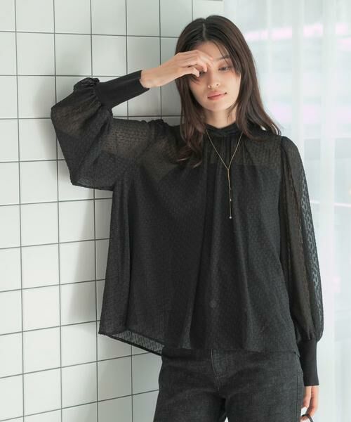 URBAN RESEARCH ROSSO / アーバンリサーチ ロッソ シャツ・ブラウス | ハイネックボリュームスリーブブラウス | 詳細24