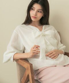 URBAN RESEARCH ROSSO / アーバンリサーチ ロッソ シャツ・ブラウス | セミシアーウール混2WAYタイブラウス