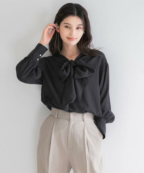 URBAN RESEARCH ROSSO / アーバンリサーチ ロッソ シャツ・ブラウス | セミシアーウール混2WAYタイブラウス | 詳細5