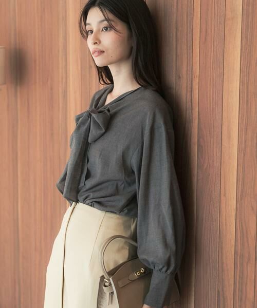 URBAN RESEARCH ROSSO / アーバンリサーチ ロッソ シャツ・ブラウス | セミシアーウール混2WAYタイブラウス | 詳細26