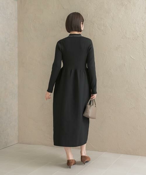 URBAN RESEARCH ROSSO / アーバンリサーチ ロッソ ワンピース | 『WEB/一部店舗限定』パールトリムフォルムニットワンピース | 詳細18
