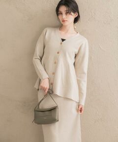 URBAN RESEARCH ROSSO / アーバンリサーチ ロッソ ニット・セーター | カシミヤシルク混ペプラムニットアップ